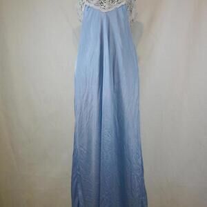 Women's Baby Blue Maxi Slip Dress